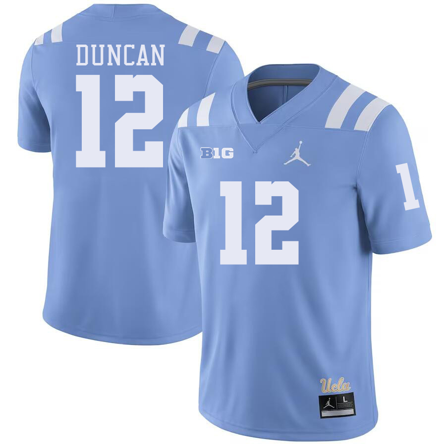 UCLA Bruins #12 Luke Duncan Big 10 Conference College Football Jerseys Stitched Sale-Power Blue